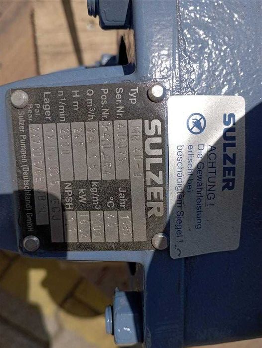 Pompa SULZER MB40-9 S014805