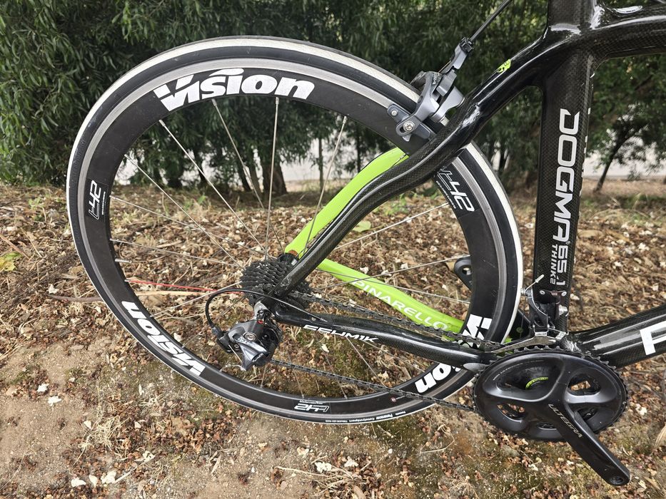 Par de rodas vision t 42 carbono calco