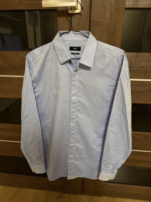 Чоловіча Сорочка/Рубашка HUGO BOSS розмір M/L. Slim Fit. 100% Оригінал. Ідеальний стан.
