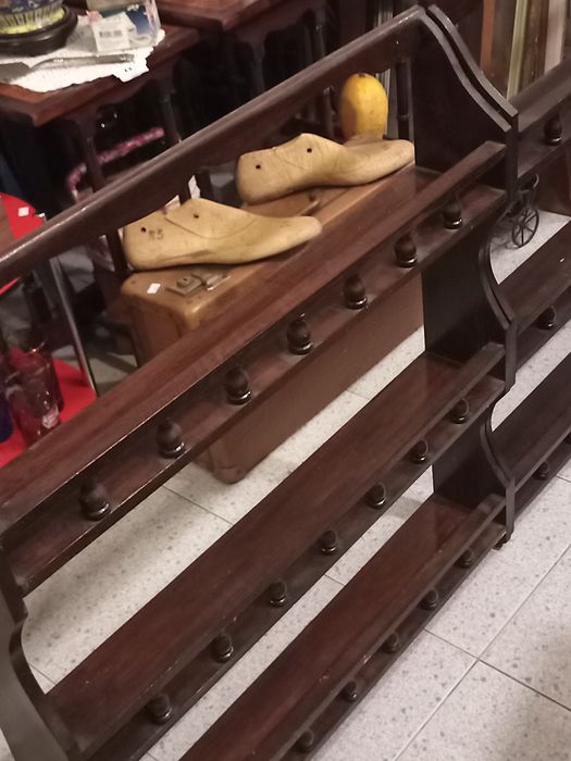 Antique Wall-Mounted Display Case or Display Cabinet, Dimensions in Description64740527591298123