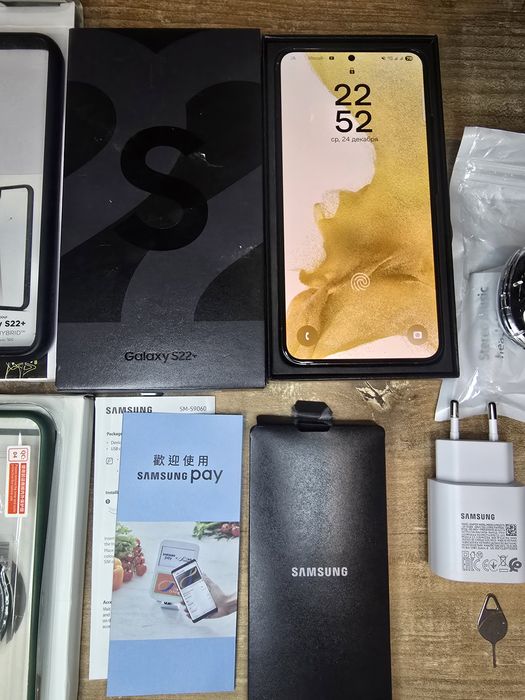 Samsung Galaxy s 22+ plus самсунг phantom black чёрный 2 сим dual sim