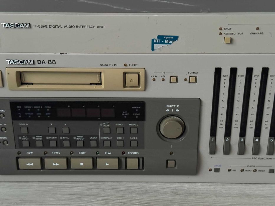 Magnetofon cyfrowy Mikser Tascam DA-88 + Interfejs IF-88AE Unikat