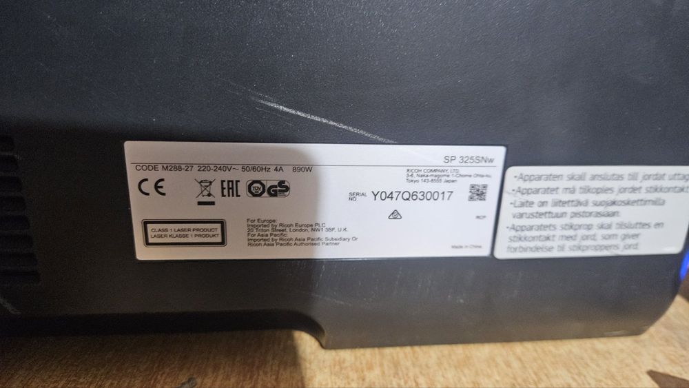 Прінтер Ricon SP325snw