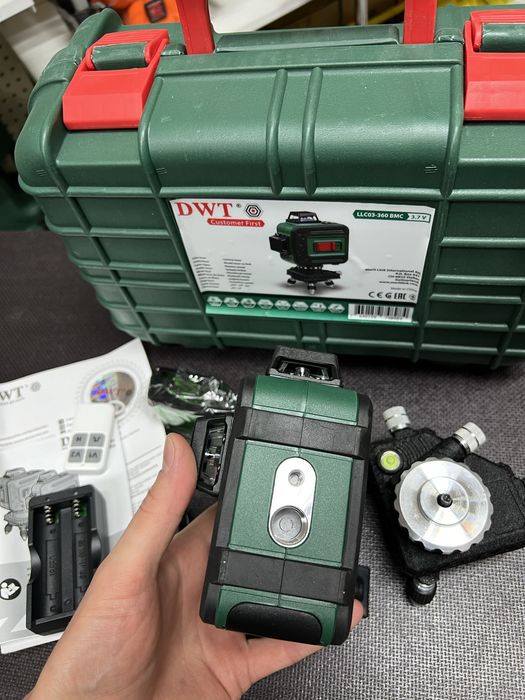 Лазерный уровень нивелир DWT LLC03-360 BMC Штатив OSRAM Гарантия 24мес