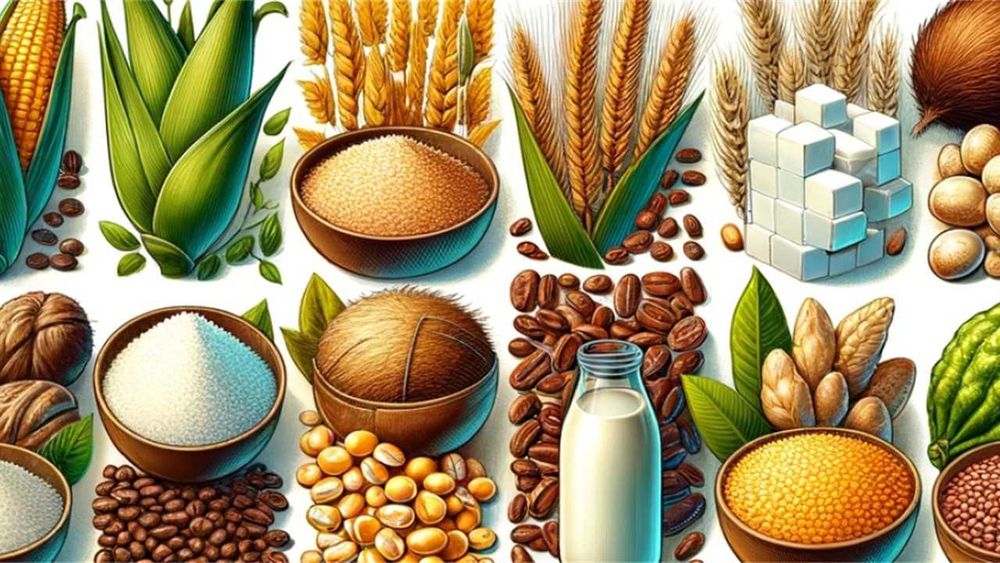 Grãos, Açúcar, milho, soja, óleo