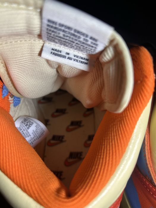 Nike Dunk High 1985 SP Orange Acid Wash Men's