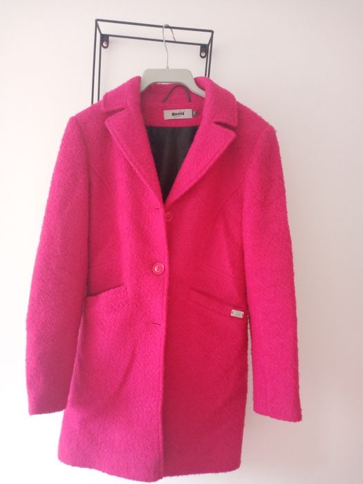 Płaszcz damski różowy