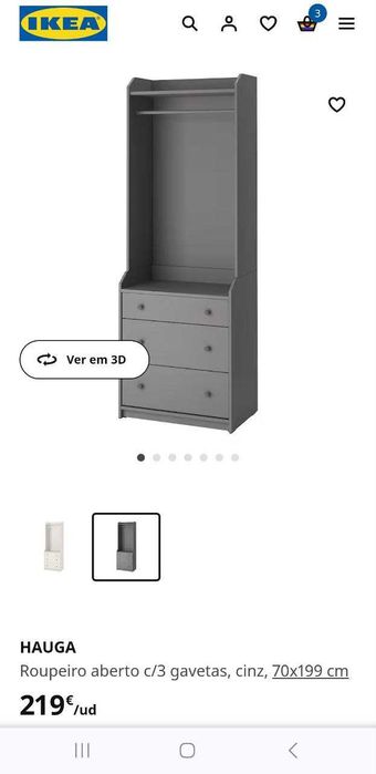 IKEA HAUGA USADO (o roupeiro)
