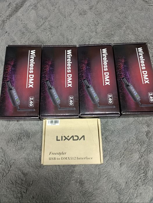 Interfejs DMX512, Bezprzewodowe odbiorniki i nadajnik , do oświetlenia