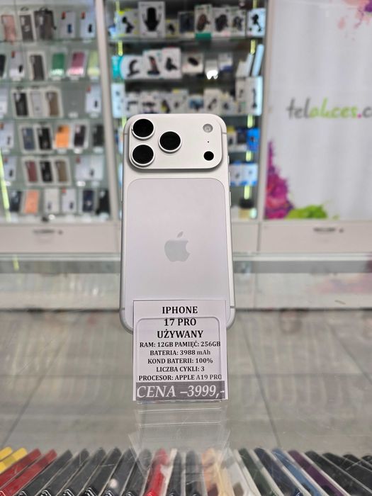 Iphone 17 Pro 256GB Bat 100% Telakces Felicity *Raty 0%