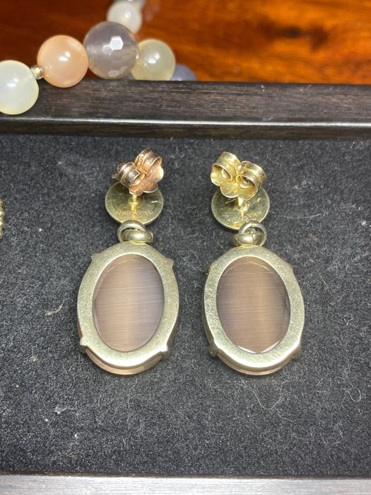 Brincos HAV VAH Prata Portuguesa contrastada 925 Dourada Ouro 3,4 cm