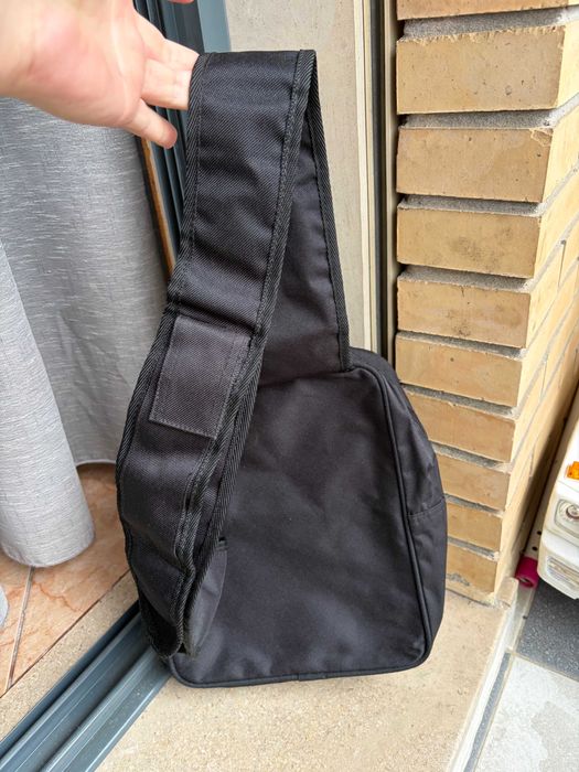 Mochila Preta/Bege "Lotto"