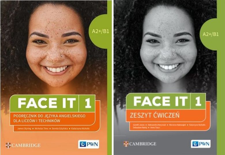 Face It 1 Lo Język Angielski Podręcznik + Ćwiczenia, nowe outlet
