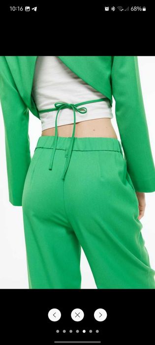 H&M штани зелені,штанцІ спортивні ,спортивні на кнопках