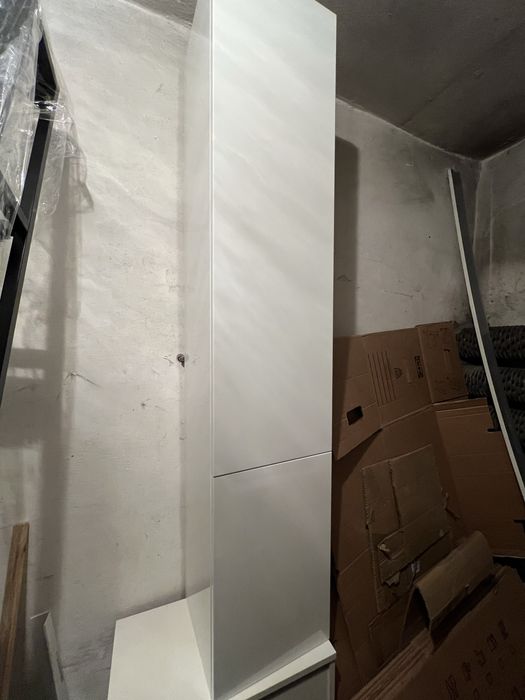 Szafka słupek lazienkowy cersanit biala