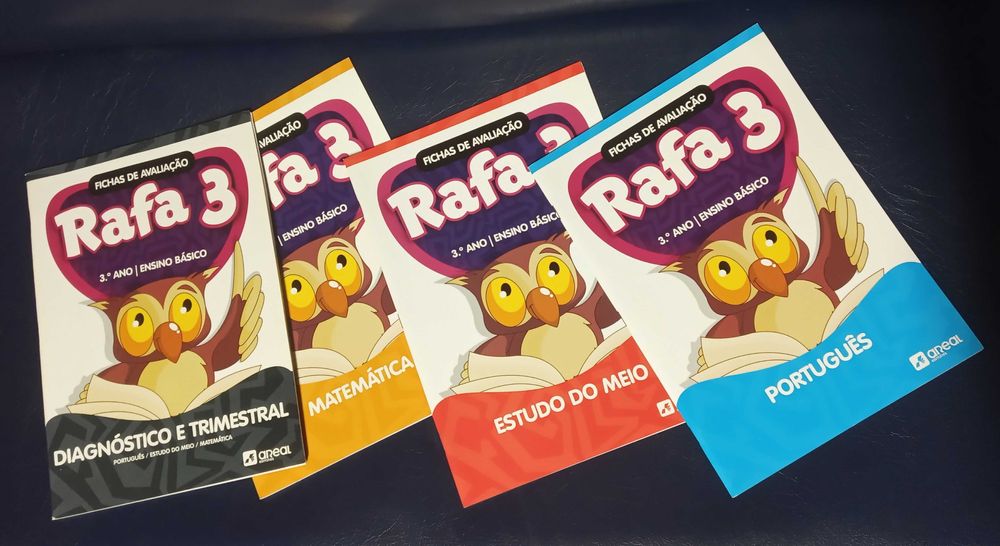 4 Livros de Fichas Apoio 3º Ano 'Rafa 3'