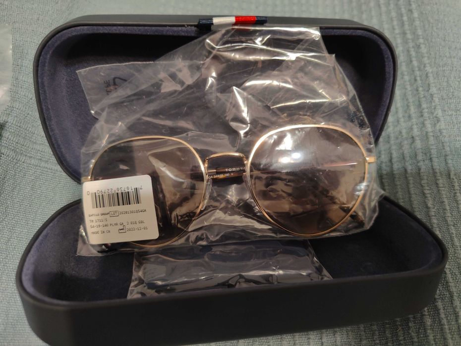 Okulary damskie przeciwsłoneczne Tommy Hilfiger złote