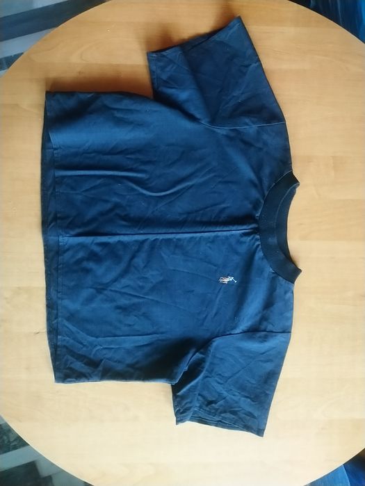 Grafitowa krótka bluzka koszulka polo Ralph Lauren 36