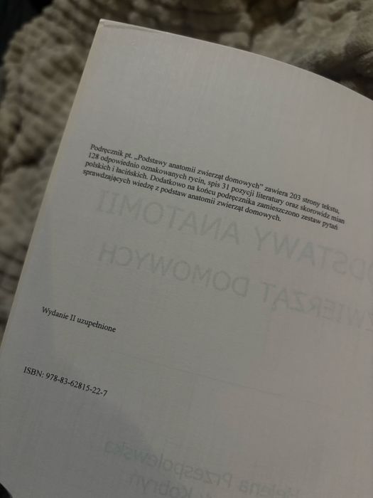 podstawy anatomii zwierząt domowych