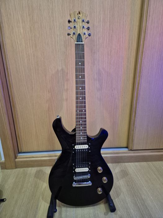 Guitarra elétrica estilo PRS + saco