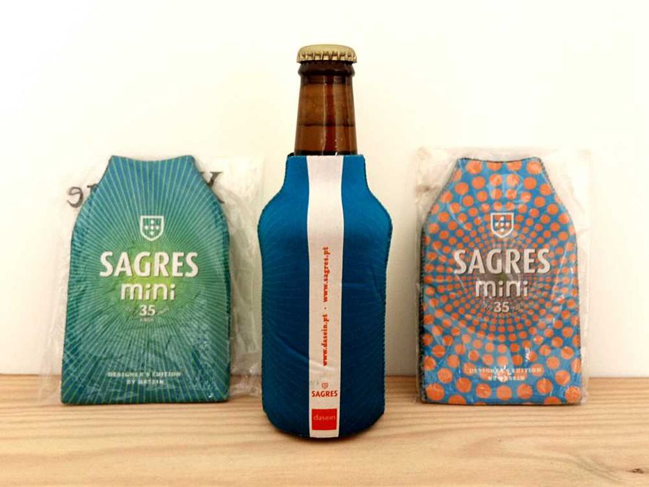 3 Camisolas Sagres Para Garrafas Mini