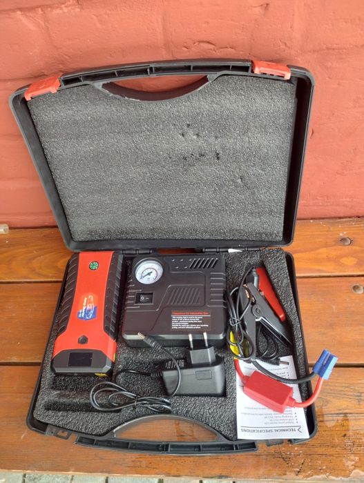 Rozruch samochodu z kompresorem 12v- Walizka