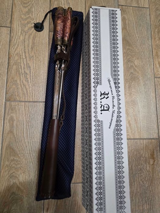 Набір шампурів 6 шт. (ручна робота), 4300 грн.