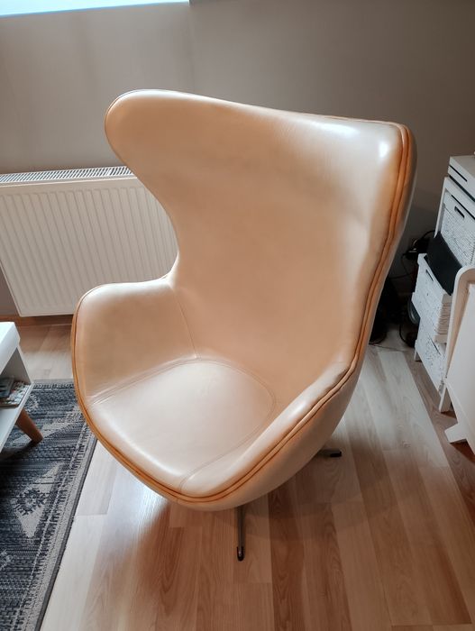 Fotel skórzany Egg jajo