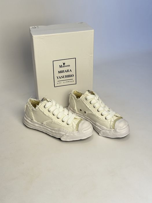 MMY Maison Mihara Yasuhiro white distressed білі кеди кеды кросовки 43