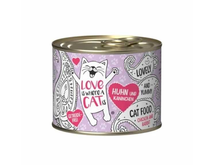 40x wysokomięsna karma dla kota kurczak z królikiem