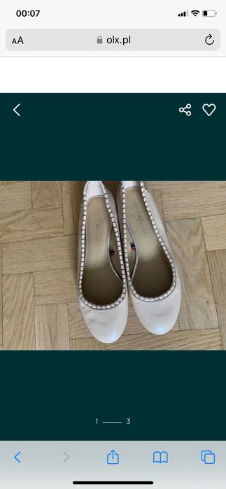 2 pary Buty hilfiger rozm 37 na obcasie i baleriny