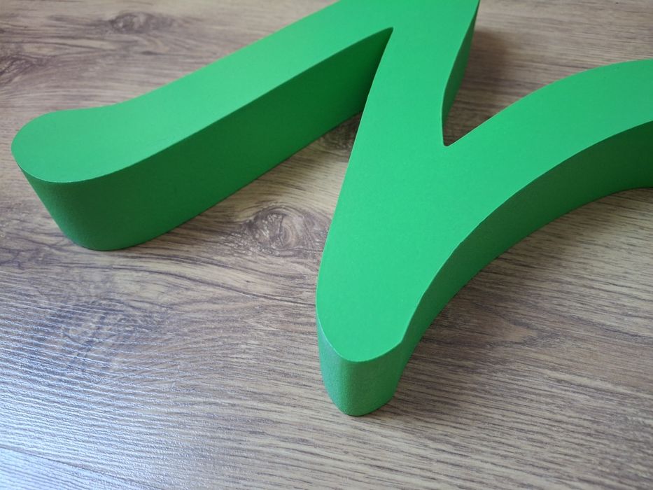 Numer domu 3 duży ok. 40 cm w 3D zielony