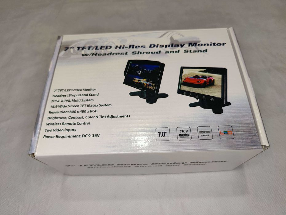 Monitor LCD de Estacionamento ecrã 7 polegadas + câmara estacionamento