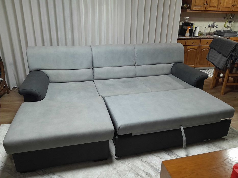 Sofá chaise long com apenas 1 ano