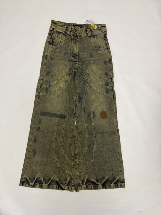 Джинсы Nofaith Jeans Green Flared baggy vetements rick owens protocol index acne studios