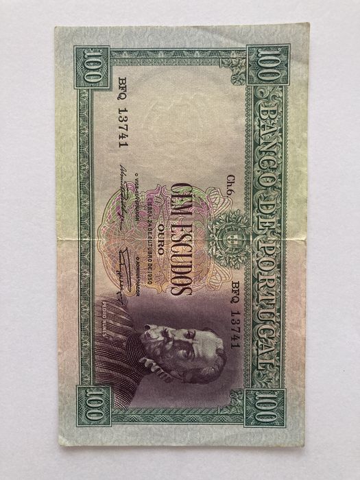 NOTA DE 100$ 1950 PEDRO NUNES