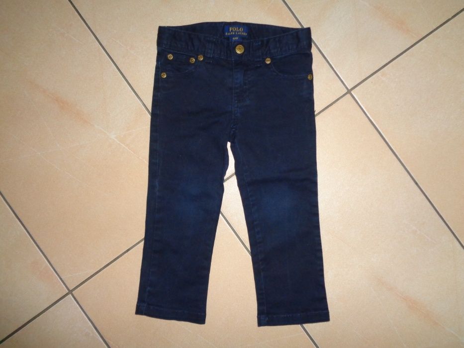+ POLO Ralph Lauren oryginalne granatowe spodnie jeansowe OKAZJA 4 l.