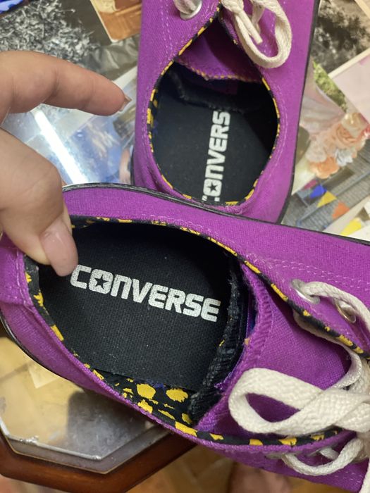 Оригінальні Converse All Star, р. 39 (24.5 см), фіолетові, подвійний