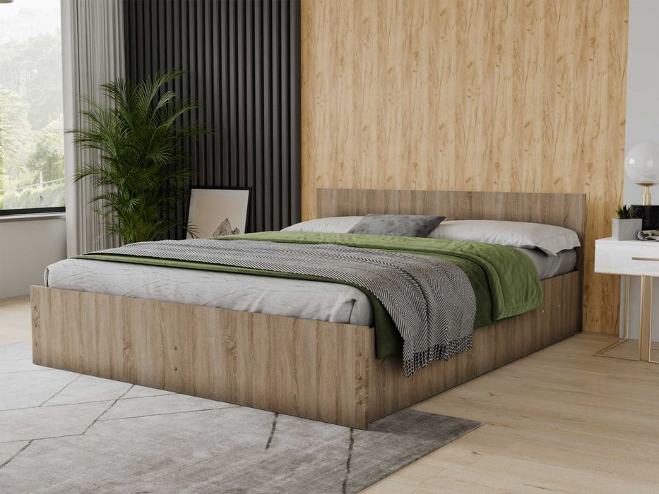 ŁÓŻKO PODWÓJNE +   materac + stelaż  160x200 Nowe  Producent