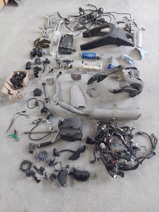 Yamaha Mt 125 wydech set chlodnica wahacz amortyzator przełącznik plas