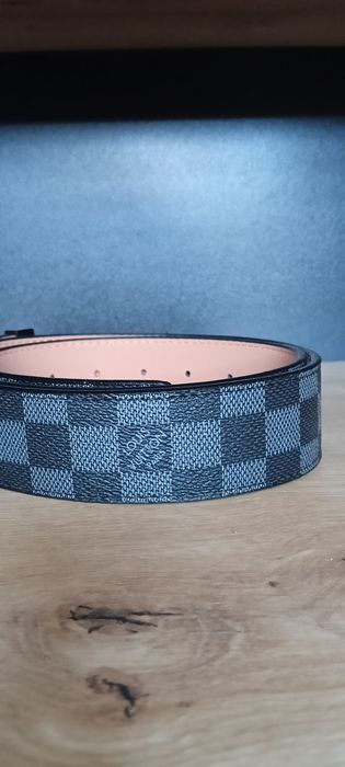 Pasek LV czarny elegancki