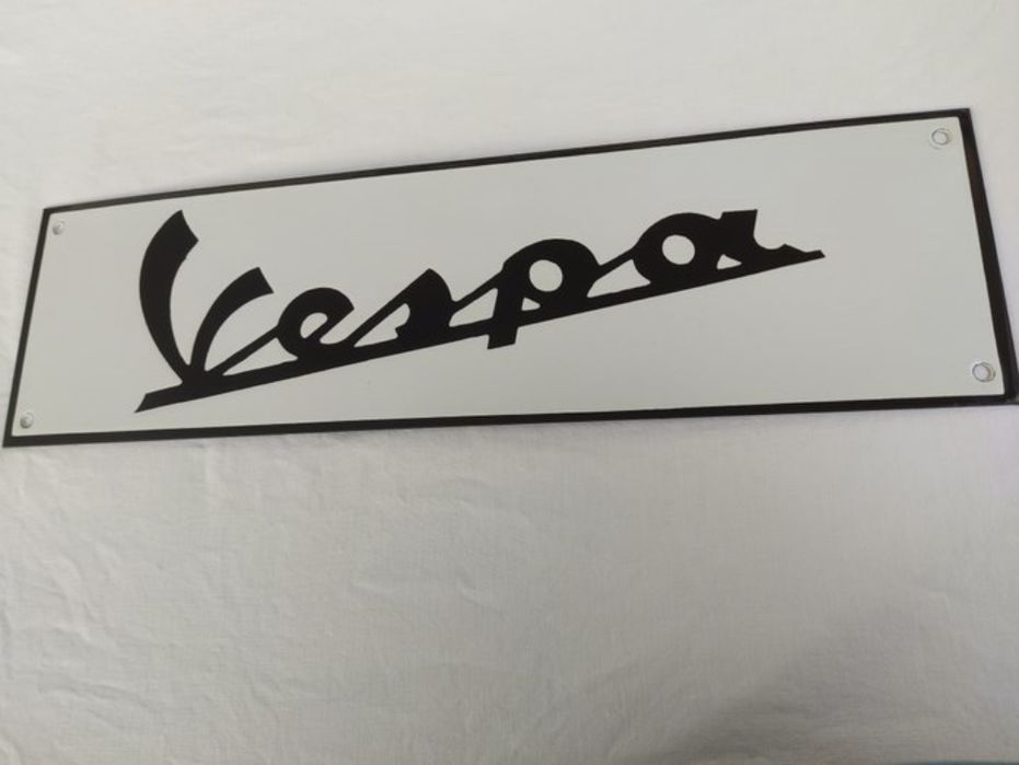 Chapa / Placa esmaltada VESPA
