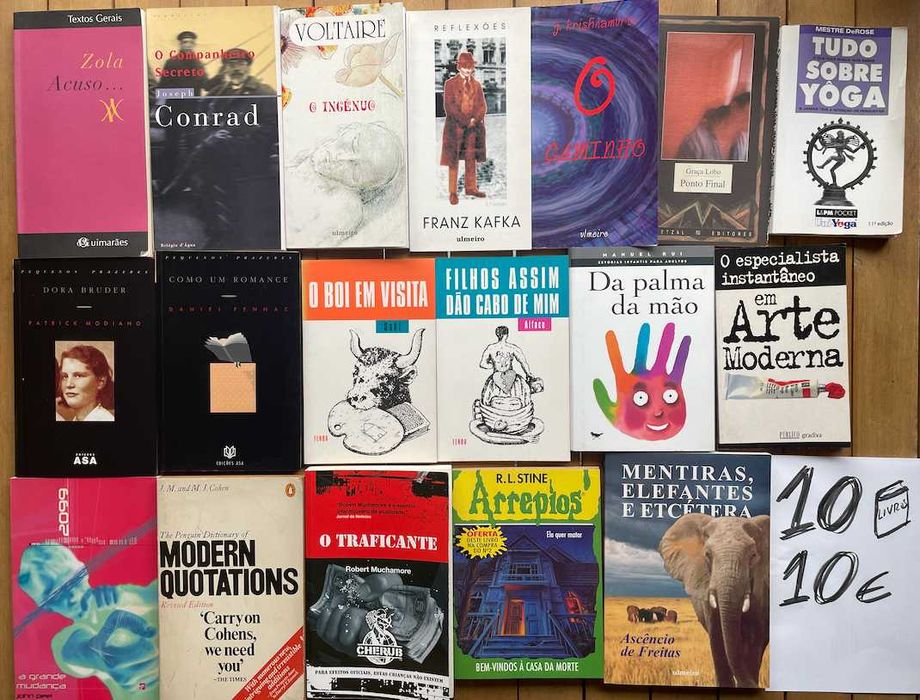 Livros em lote de vários autores. Barato