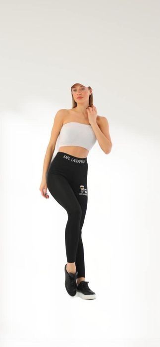 XS legginsy damskie czarne Karl