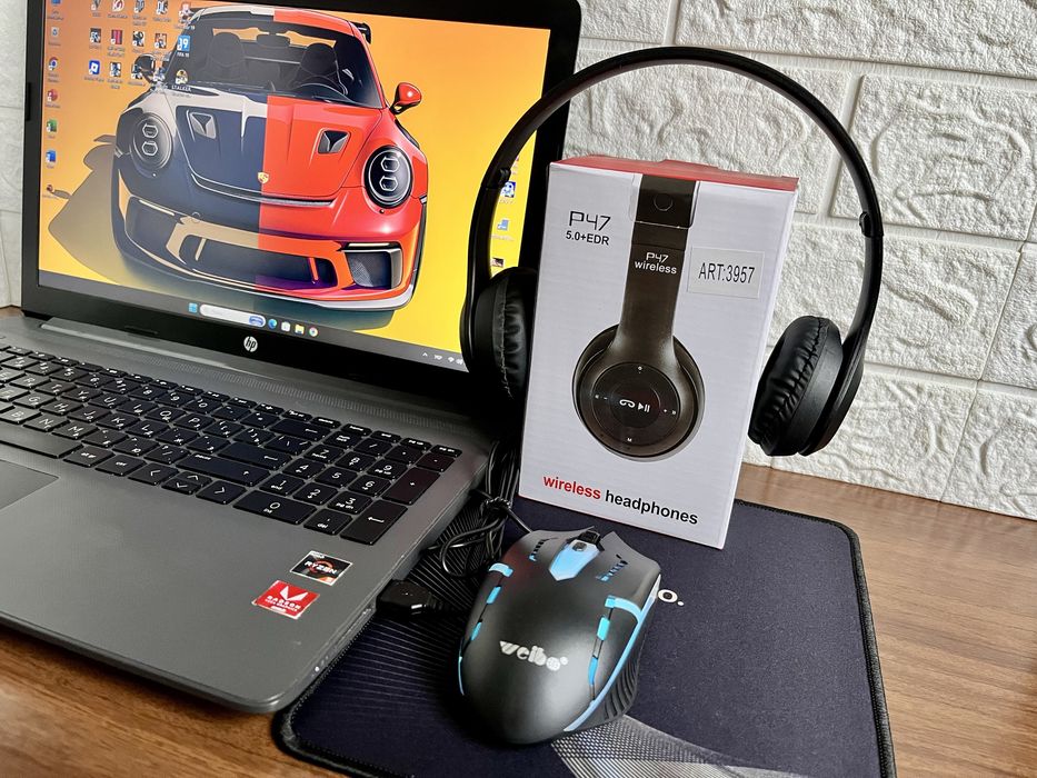 Мощный НР на Ryzen 5 с коробкой + Vega + SSD/HDD + игры + комплект