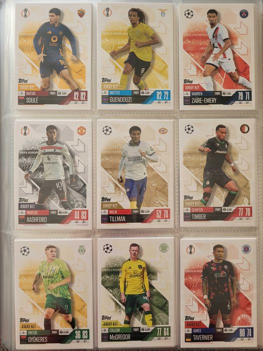 Lote de Cartas Match Attax 24/25 e Match Attax Extra 24/25