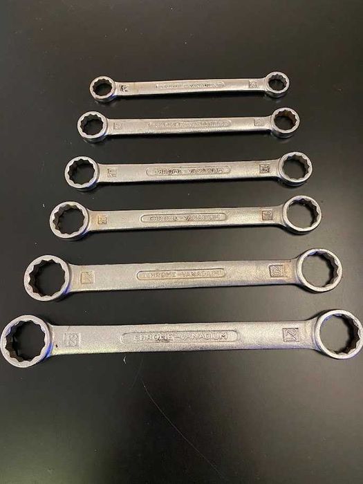 Klucze oczkowe chrome - vanadium 6 szt super stan okazja jak nowe hit