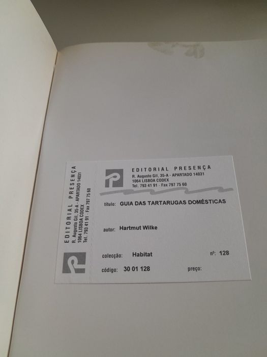 Guia das Tartarugas Domésticas- Hartmut Wilke