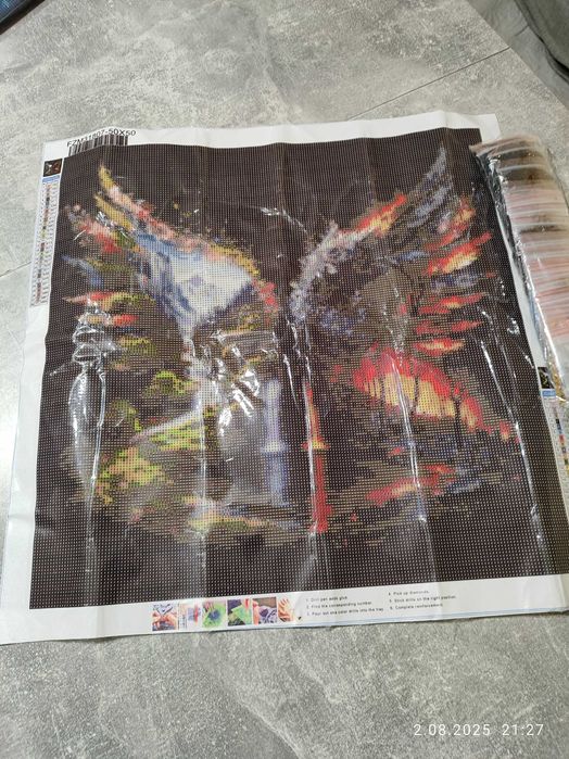 Haft diamentowy,50x50, kwadraty