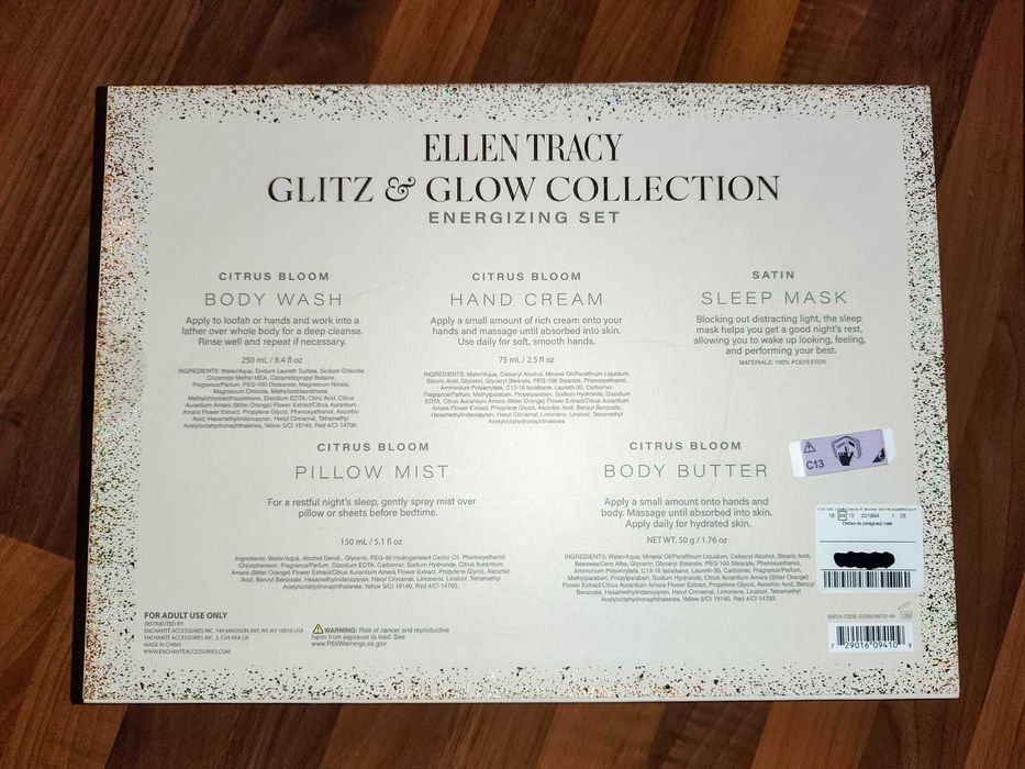 Zestaw kosmetyków Ellen Tracy pielęgnacja ciała energizer set